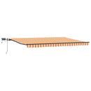 Utrækkelig Markise gul og orange 500 ×300 cm Stof