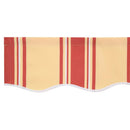 Markise Gul og orange 500 x 300 x 165 cm Polyester og metal