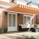 Markise Gul og orange 500 x 300 x 165 cm Polyester og metal
