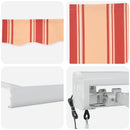 Markise Gul og orange 500 x 300 x 165 cm Polyester og Aluminium