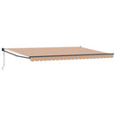 Markise Flerfarvet 500 x 300 x 165 cm Polyester og metal