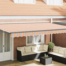 Markiseramme Blå og Orange 500 × 300 cm