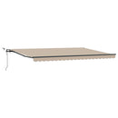 Markiseduge Beige 500 × 300 cm Polyester