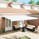 Markise Hvid 500 x 300 x 165 cm Polyester og metal