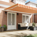 Utrækkelig Markise Gul og orange 500 × 350 cm