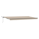 Udtrækkelig markise Beige 600 × 300 cm Polyester