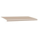 Udtrækkelig markise Beige 600 × 300 cm Polyester
