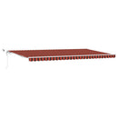 Utrækkelig Markise Orange og Brun 600 × 350 cm