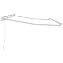 Markiseramme Hvid 4 x 2 m Metal
