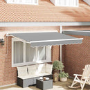 Markiseramme Hvid 2,5 x 2 m Metal