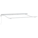 Markiseramme Hvid 3,5 x 2 m Metal