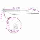 Markiseramme Antracit 3,5 x 2 m Metal