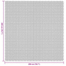 Telt tæppe Antracit 200 x 200 cm Polyester