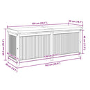 udendørs hyndeboks 150x50x60,5 cm massivt akacietræ