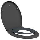 Toilet sæde Antracit 47 x 37 x 4 cm Duroplast