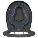 Toilet sæde Antracit 47 x 37 x 4 cm Duroplast