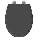 Toilet sæde Antracit 47 x 37 x 4 cm Duroplast