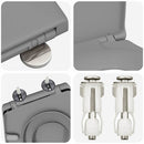 Toilet sæde Grå 47 x 37 x 4 cm Duroplast