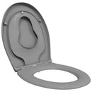Toilet sæde Grå 47 x 37 x 4 cm Duroplast
