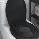 Toilet sæde Sort 47 x 37 x 4 cm Duroplast
