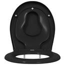 Toilet sæde Sort 47 x 37 x 4 cm Duroplast