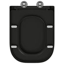 Toilet sæde Sort 47,5 x 35 x 3,6 cm Duroplast