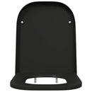 Toilet sæde Sort 47,5 x 35 x 3,6 cm Duroplast