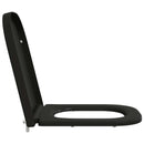 Toilet sæde Sort 47,5 x 35 x 3,6 cm Duroplast