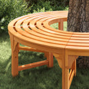 Træ Bænk 2 pcs Naturfarvet 160 x 80 x 45cm