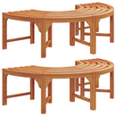 Træ Bænk 2 pcs Naturfarvet 160 x 80 x 45cm
