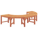 Træ Bænk 2 pcs Naturfarvet 160 x 80 x 45cm