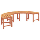 Træ Bænk 2 pcs Naturfarvet 160 x 80 x 45cm