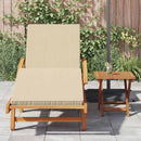 Solstol 2 stk. Massivt Akacietræ Beige
