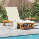 Solstol 1-person 2 pcs Brun Massivt Akacietræ