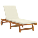 Solstol 1-person 2 pcs Brun Massivt Akacietræ