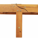 Solstol 1-person 2 pcs Brun Massivt Akacietræ