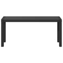 Havebænk Sort 100 x 28 x 45 cm Stål