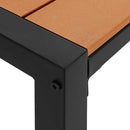 Havebænk Brun 100 x 28 x 45 cm Stål