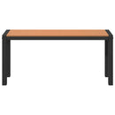 Havebænk Brun 100 x 28 x 45 cm Stål