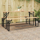 Øl Bordben 2 pcs Sort 39 x 3 x 75 cm Pulverlakeret stål