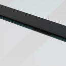 skydedør med hardwaresæt 76x205 cm sikkerhedsglas aluminium