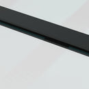skydedør m. monteringssæt 102x205cm sikkerhedsglas og aluminium