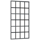 skydedør m. monteringssæt 102x205cm sikkerhedsglas og aluminium