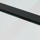 skydedør med hardwaresæt 76x205 cm sikkerhedsglas aluminium