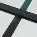 skydedør med hardwaresæt 102,5x205 cm sikkerhedsglas aluminium