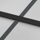 skydedør med hardwaresæt 90x205 cm hærdet glas og aluminium