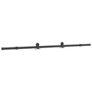 skydedør med hardwaresæt 102,5x205 cm hærdet glas og aluminium