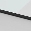 skydedør med hardwaresæt 90x205 cm hærdet glas og aluminium