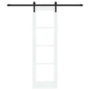 Skydedør ORKDAL Hvid og sort 61 x 198,5 cm