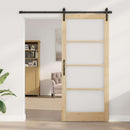 Skydedør ORKDAL Naturlig og sort 93 x 211 cm